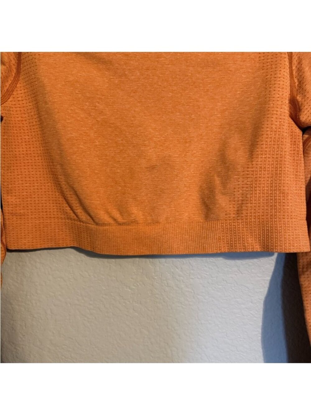 Women's Vibrant Orange Crop Top. Get your workout in this - Picture 5 of 5